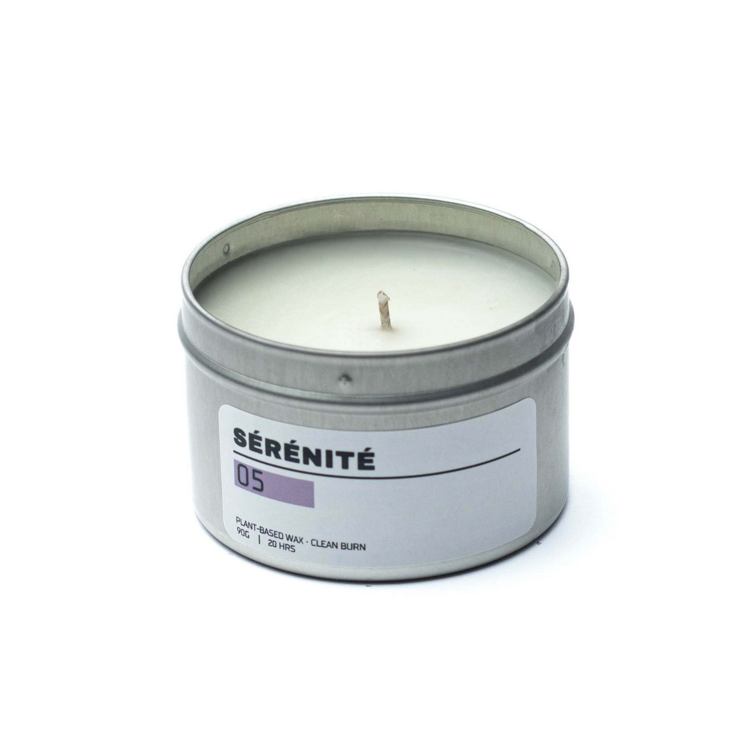 Sérénité | Lavande & Camomille | Bougie végétale | Boîte métal 90g