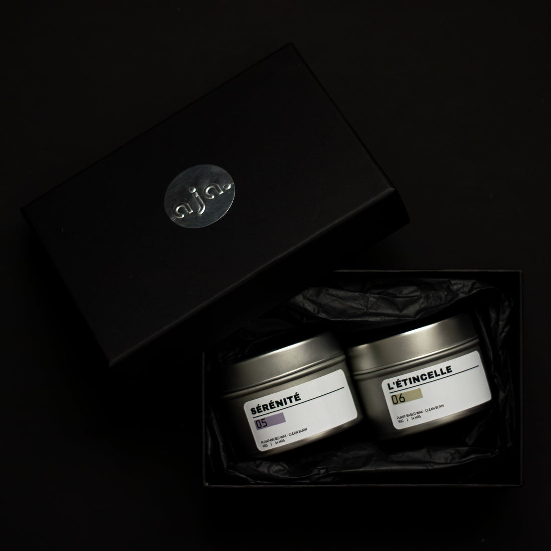 Aja Home Fragrances scented candle duo set, a personalized birthday gift idea