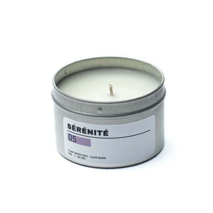 Sérénité | Lavande & Camomille | Bougie végétale | Boîte métal 90g