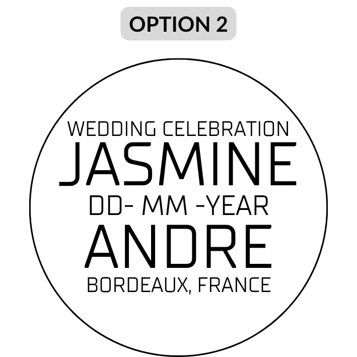 Bougies personnalisées pour mariages | Cadeaux personnalisés