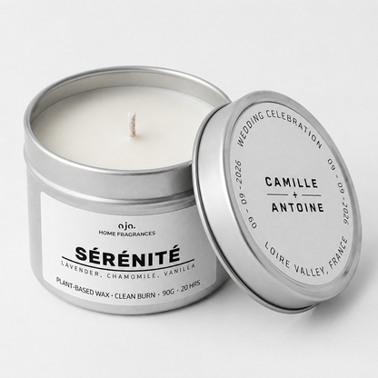 Bougies personnalisées pour mariages | Cadeaux personnalisés