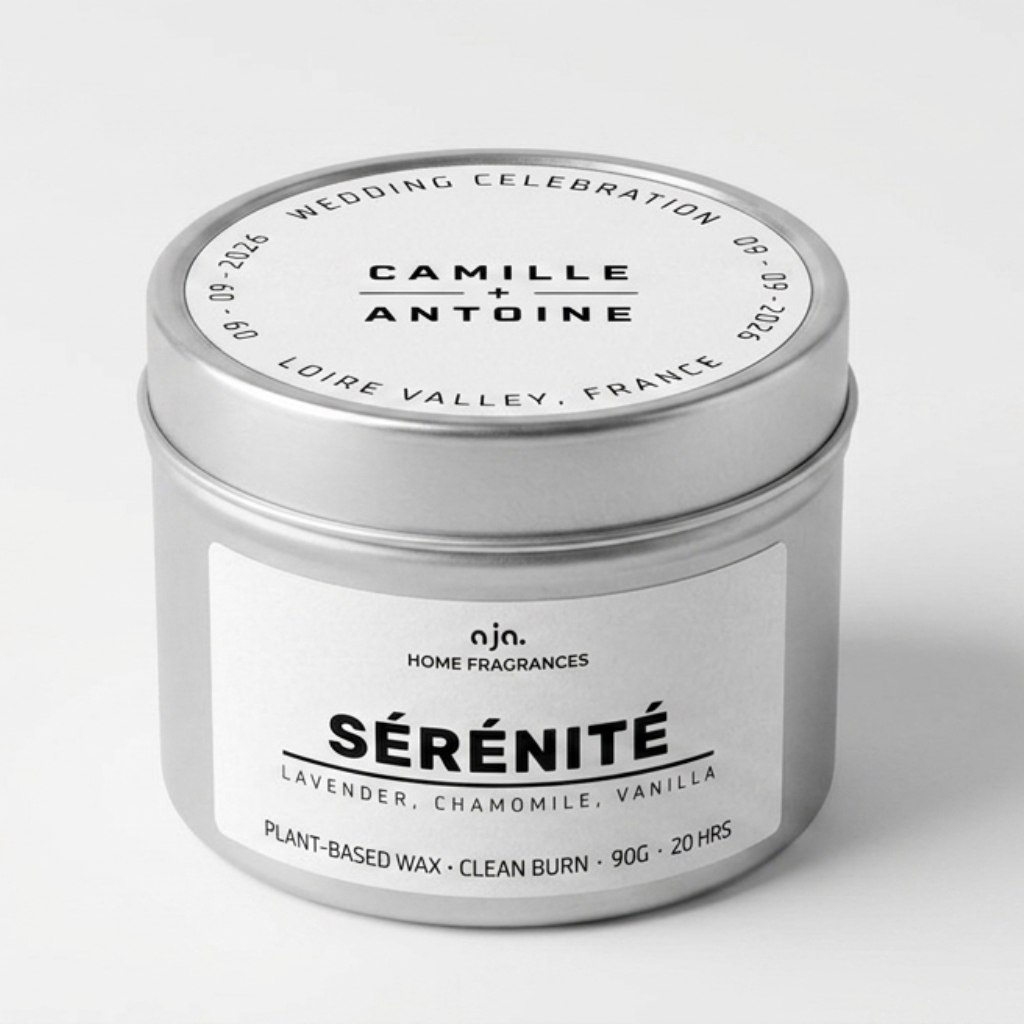 Bougies personnalisées pour mariages | Cadeaux personnalisés